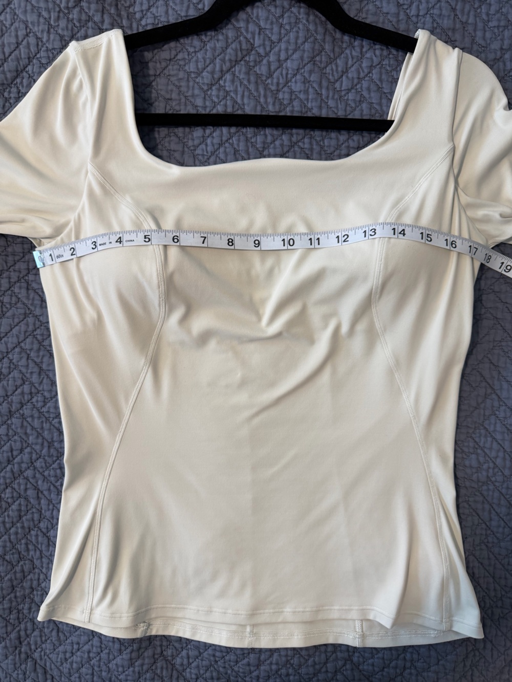 Lululemon Bone Half-Sleeve Close-to-Body Shelf T-Shirt Size 12 - Picture 9 of 15